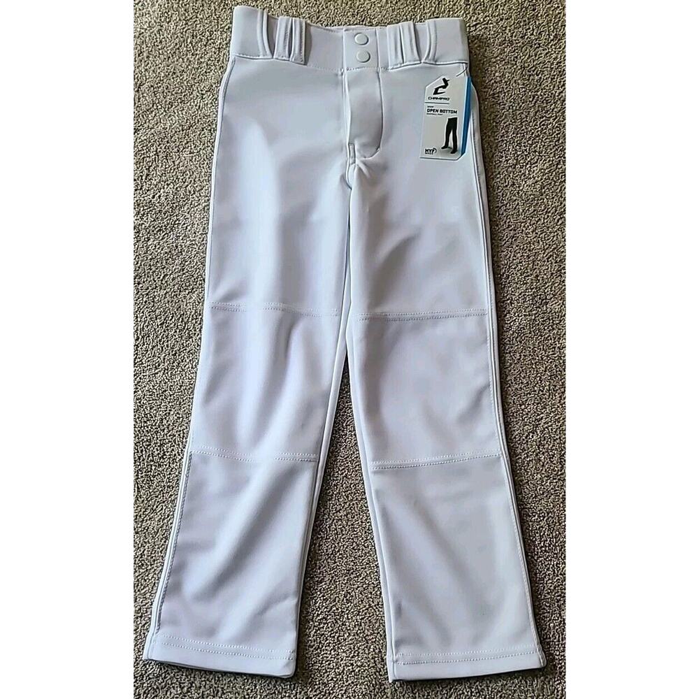 Champro Baseball Pant‎ Mvp Series White Youth XS Open Bottom NWT